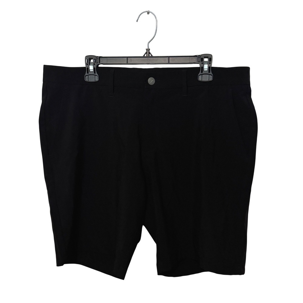 Primo Golf Shorts Mens 38 Black Performance Stretch Technical 9" Athletic Chino